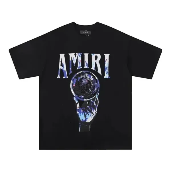 Amiri Crystal Hand Graphic Black T-Shirt - 1