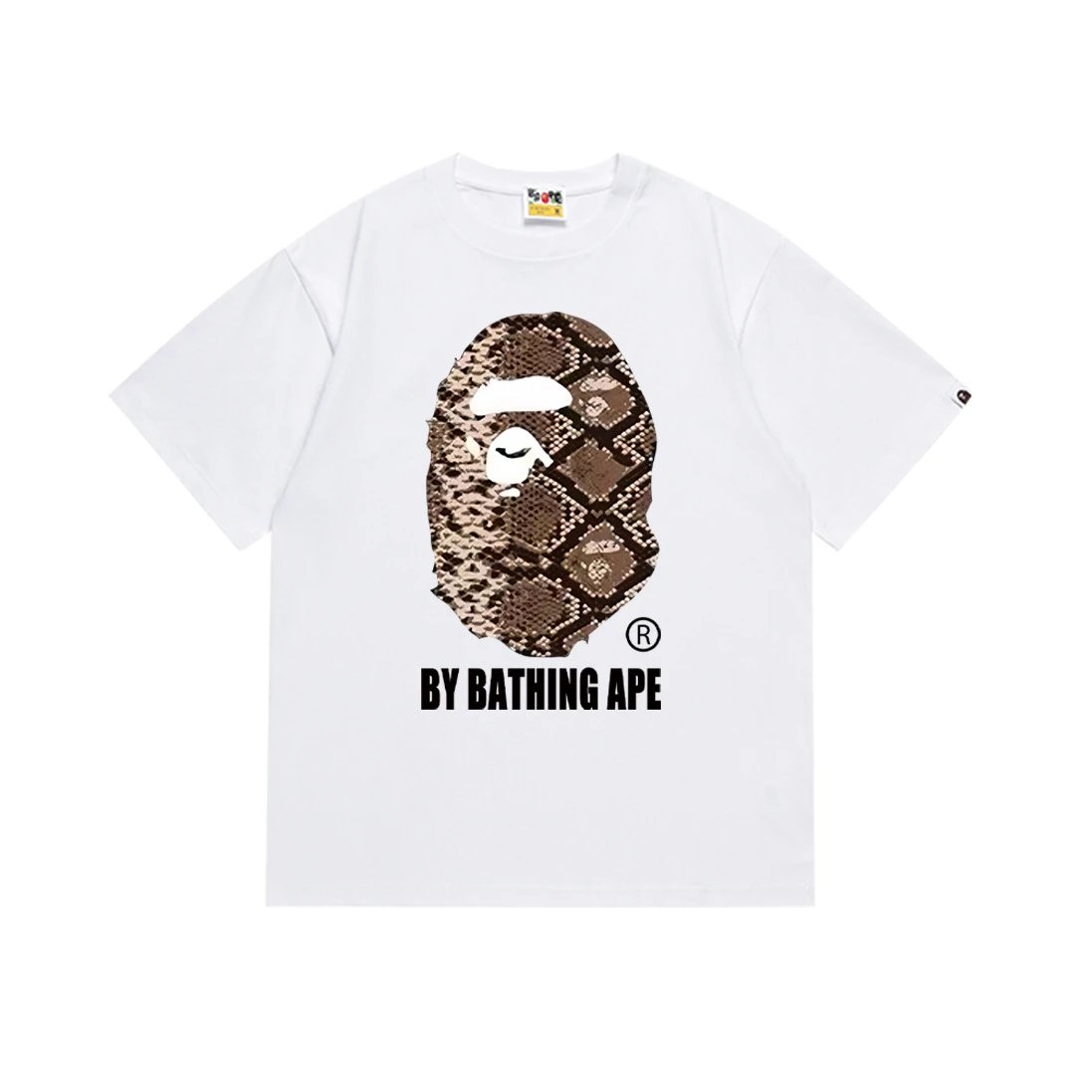 A Bathing Ape T-Shirts Short-Sleeve Head Graphic — 171 white