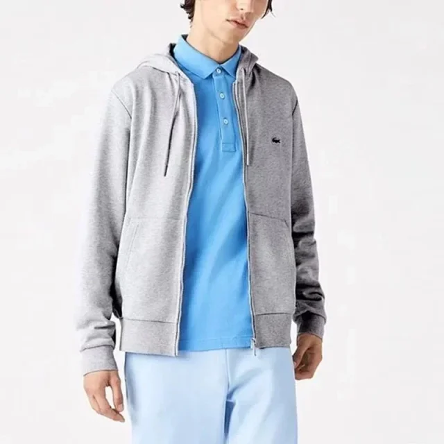 Lacoste Hoodies & Sweatshirts Zip-Up Hooded Sweatshirt with Crocodile Logo product detail image 10