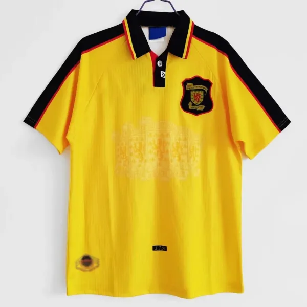 Scotland National Team 1996 Away Jersey Yellow - 1