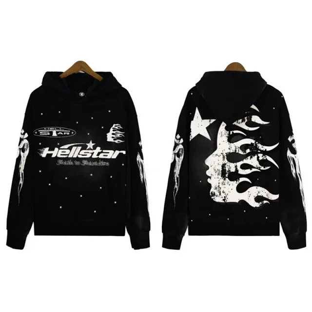 Hellstar Hoodies & Sweatshirts Graphic-print pullover hoodie product detail image 3