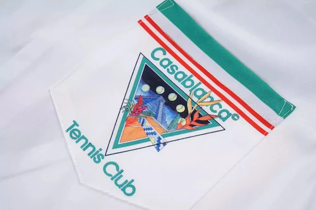 Casablanca Tennis Club striped shirt and shorts set product detail image 4