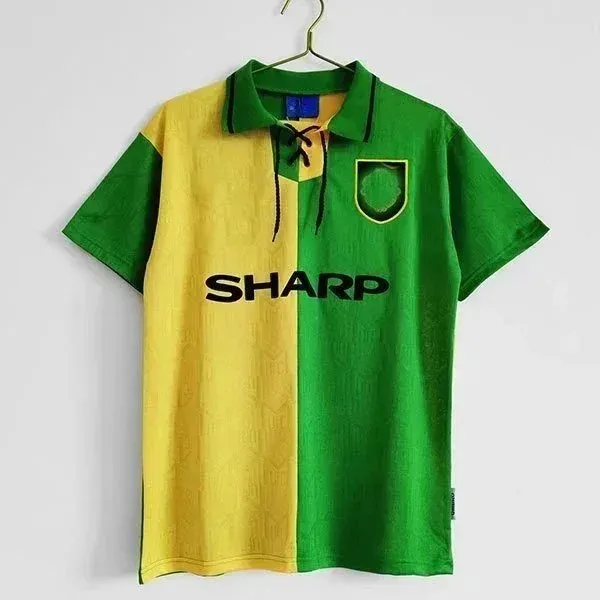 Sharp x Arsenal 1991-93 Away Jersey Yellow/Green Polo - 1