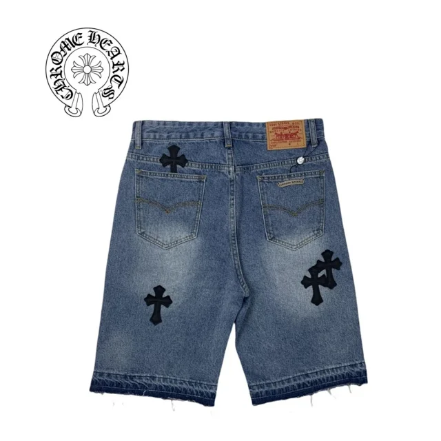 Unbranded Shorts Denim with Cross Appliqués product detail image 2