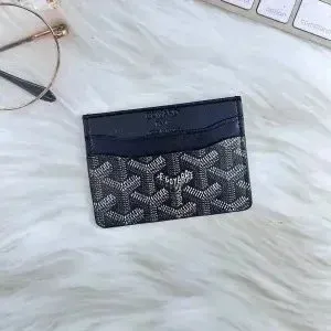 Coxard Blue Monogram Short Wallet - 3