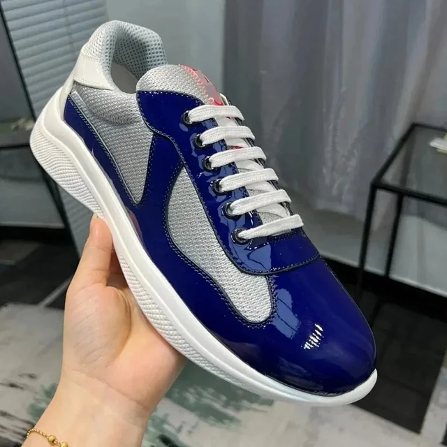 Unbranded Sneakers Low-Top Lace-Up Patent and Textile product detail image 5
