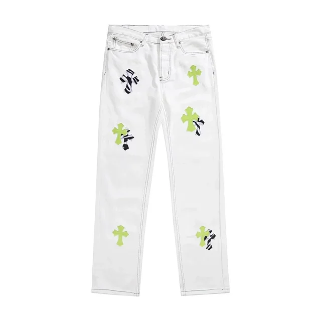Unbranded Jeans Straight-leg with cross patches product detail image 4