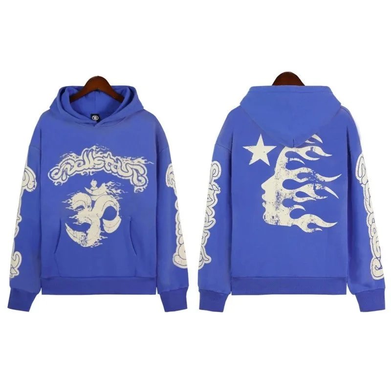 Hellstar Hoodies & Sweatshirts Graphic-print pullover hoodie — ALBB-LMWY-0043