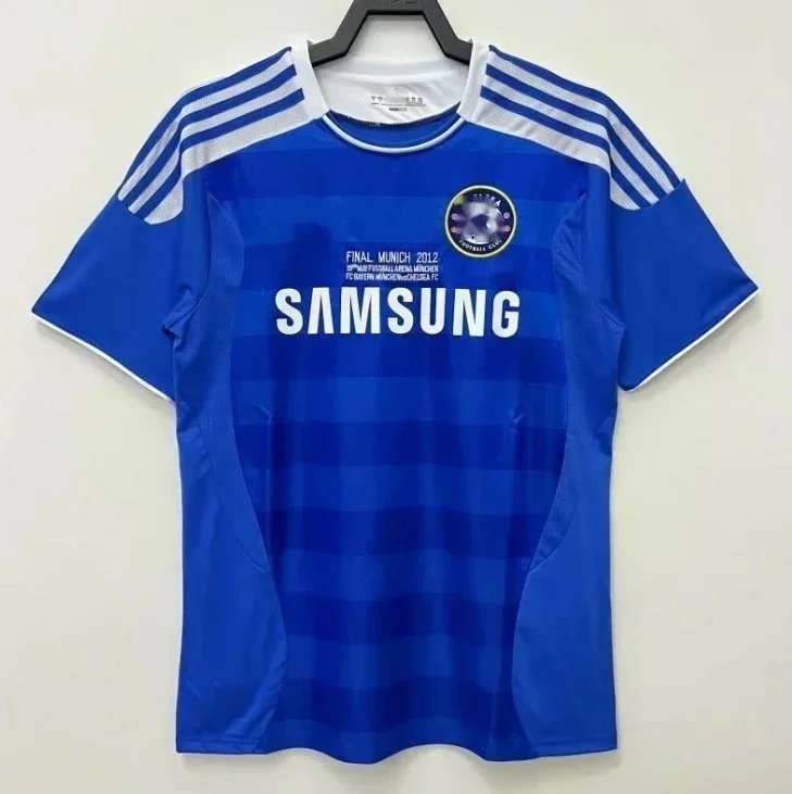 Hoisten Vintage Football Jersey Navy Purple Patterned Polo - 2