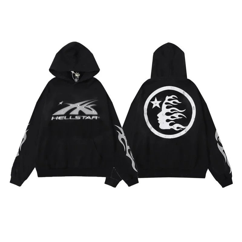 Hellstar Hoodies & Sweatshirts Graphic-print pullover hoodie — ALBB-LMWY-0050