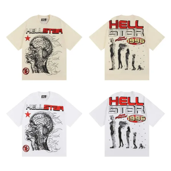 Hellstar Human Development 1996 Graphic T-Shirt White - 7