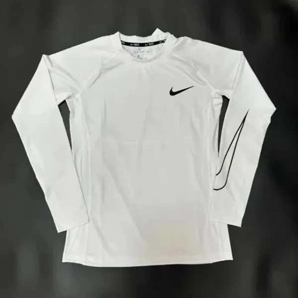 Nike Pro Cool Swoosh White Base-Layer T-Shirt - 11