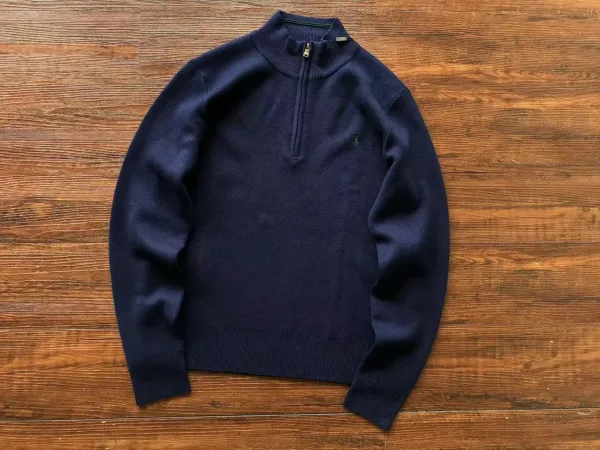 Ralph Lauren Half-Zip Sweater Navy - 1
