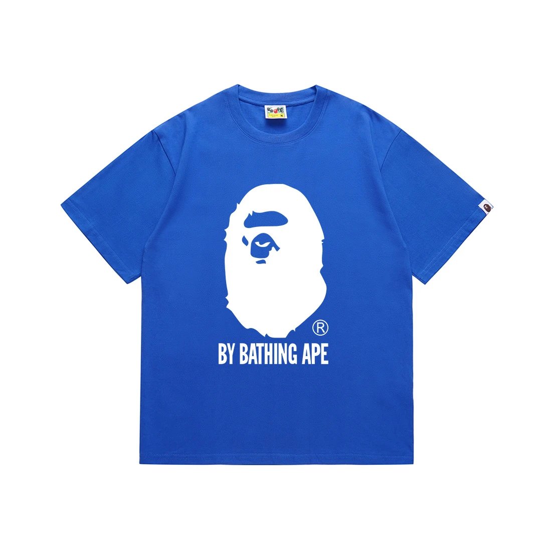 A Bathing Ape T-Shirts Short-Sleeve Head Graphic — 164 blue