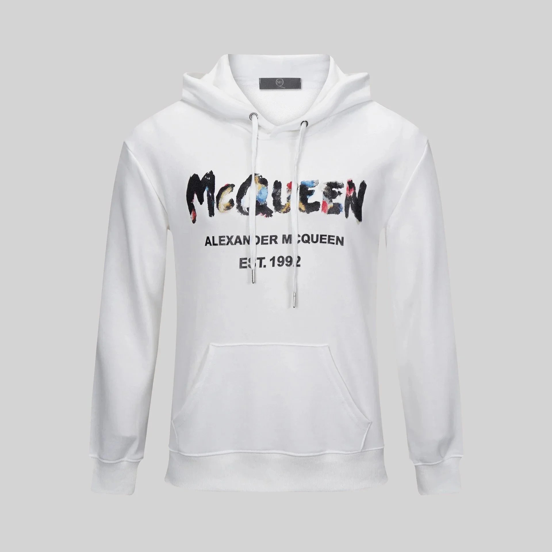 Alexander McQueen Logo Print T-Shirt in White and Black - 6