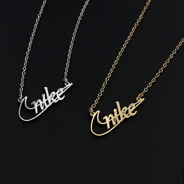 Nike Jewelry logo pendant necklace product detail image 1