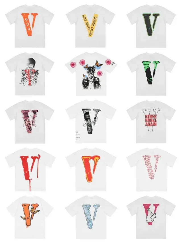 VLONE T-Shirts Short Sleeve Graphic V T-Shirt product detail image 2
