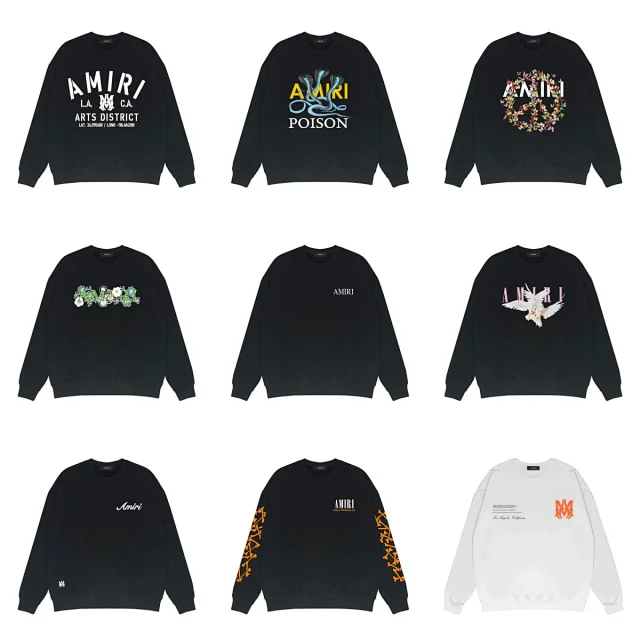 AMIRI Hoodies & Sweatshirts Crewneck logo graphic sweatshirt product detail image 1