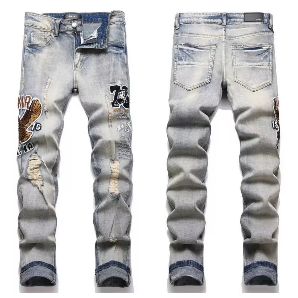 AMIRI Jeans Distressed Graphic — 14