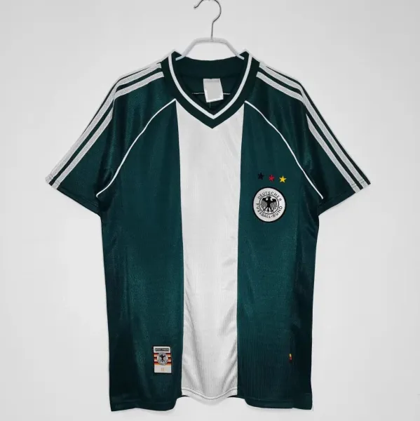 Adidas Germany National Team 1990 Away Jersey Green-White - 1