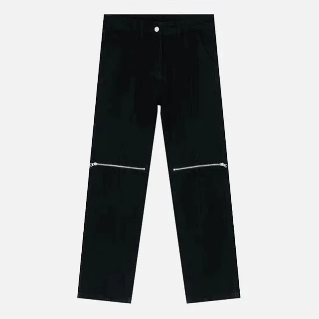 Unbranded Jeans Distressed straight-leg product detail image 8