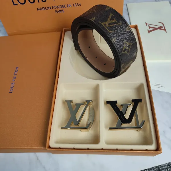 Louis Vuitton Damier Graphite Reversible Belt with Dual LV Buckles - 8