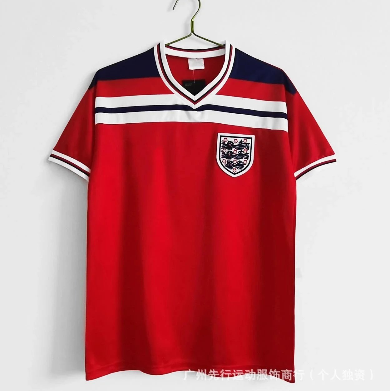 Unbranded Football Jerseys Retro National Team Short-Sleeve — England’s away kit for the 1982 season