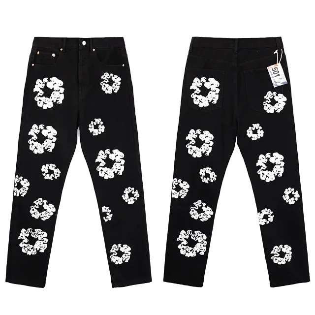 Denim Tears Trousers Drawstring jogger with graphic print product detail image 8