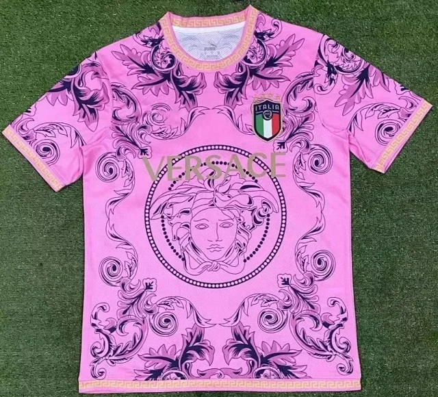 Versace Football Jerseys Italia Crest Medusa Baroque Print product detail image 1