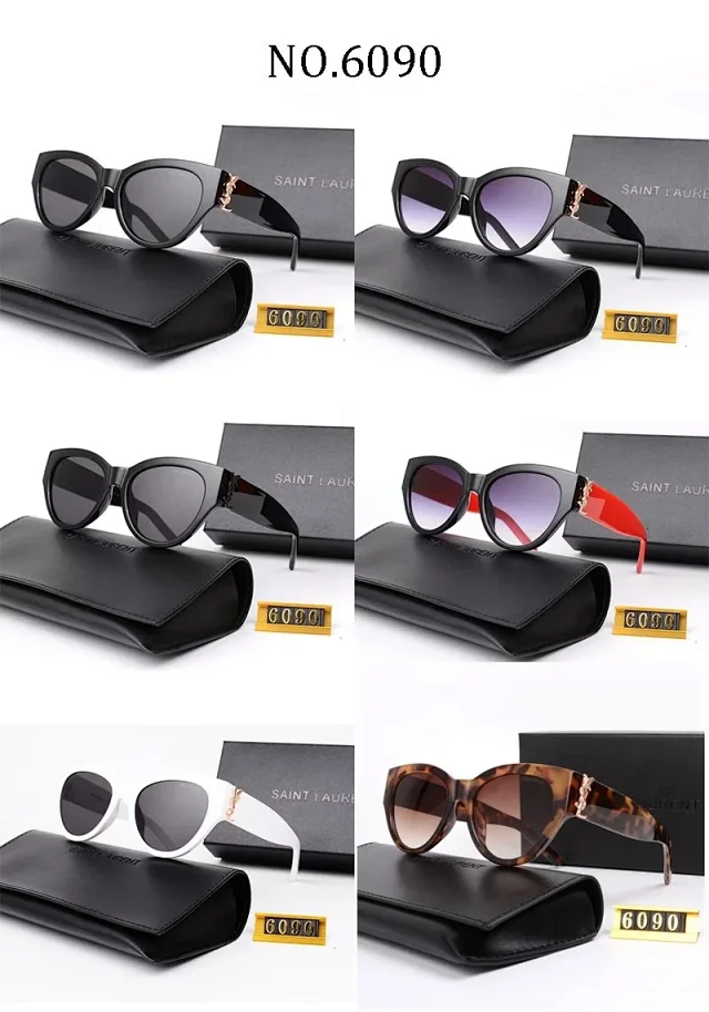 Saint Laurent Eyewear Cat-Eye Sunglasses with YSL Logo Temples product detail image 1