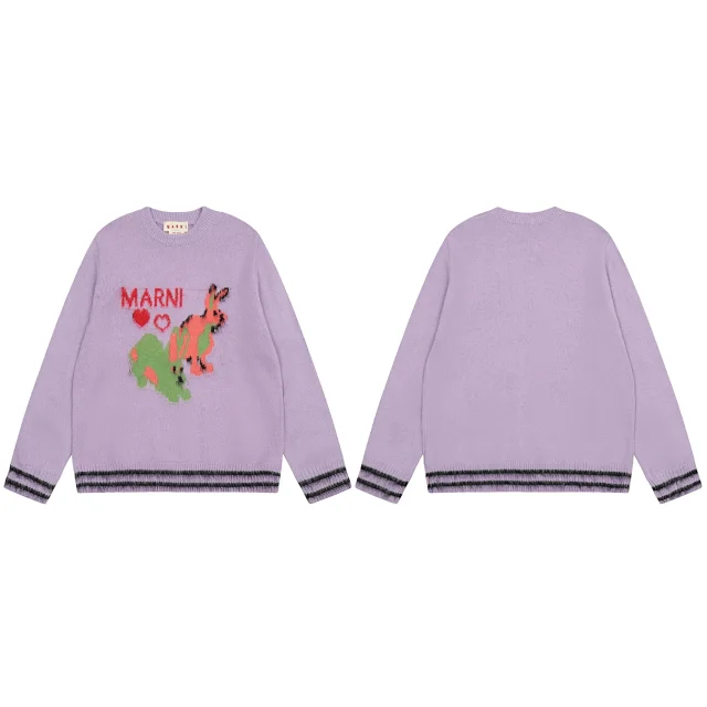 Acne Studios Knitwear AC30 V-neck button-front face-patch cardigan product detail image 7