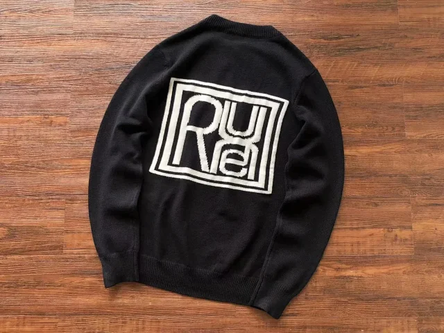 Rhude Knitwear Logo Crewneck Sweater product detail image 5