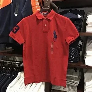 Polo Ralph Lauren Shirts Big Pony short-sleeve shirt with number 3 sleeve patch product detail image 3