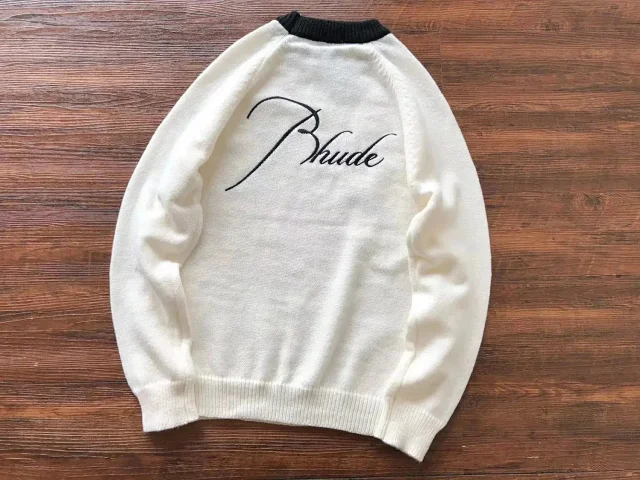 Rhude Knitwear Logo Crewneck Sweater product detail image 8