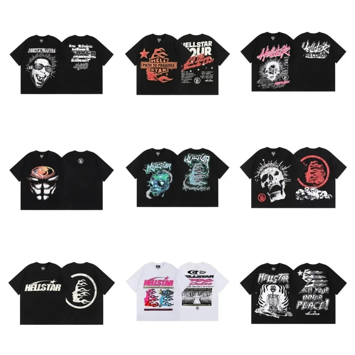 Hellstar T-Shirts Graphic Short-Sleeve Crewneck image 3