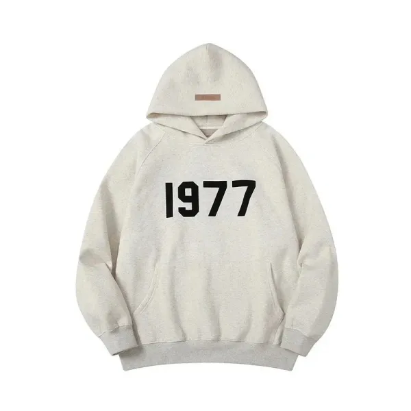 Fear of God Essentials 1977 Beige Hoodie - 1
