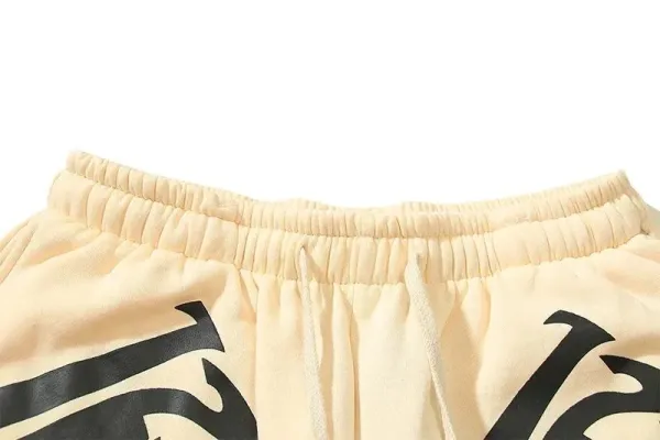 Essentials Track Pants Burgundy with Cream Side Stripes Sweatpants - 3