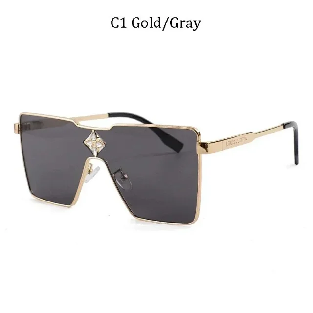 Louis Vuitton Eyewear Oversized shield sunglasses with LV monogram lenses product detail image 4