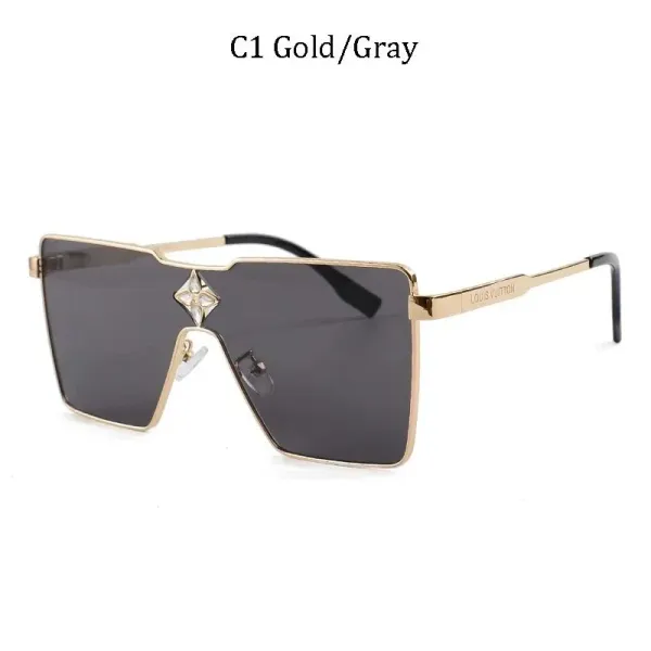 Louis Vuitton Monogram Shield Sunglasses White Frame Black Lens Sunglasses - 5
