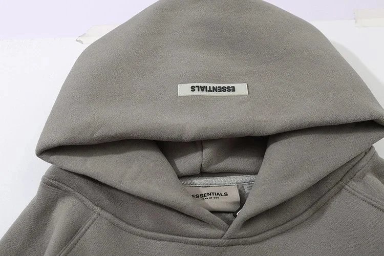 Fear of God Essentials Light Gray Hoodie - 17