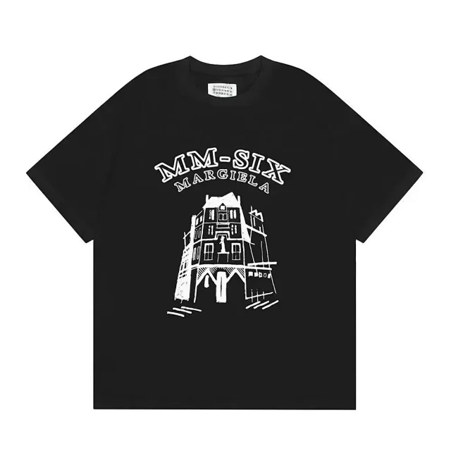 Maison Margiela T-Shirts Graphic Logo Print Crew-Neck product detail image 4