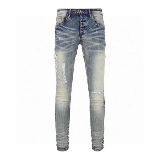 Unbranded Jeans Distressed skinny with graphic and patch details product detail image 5