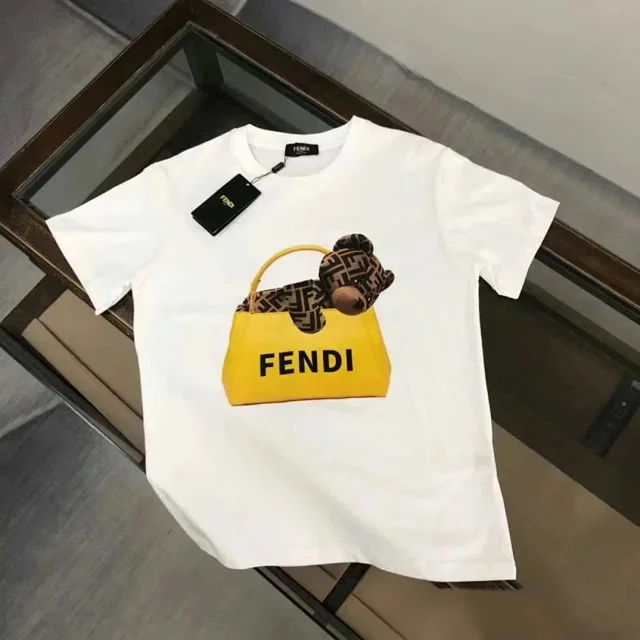 Fendi T-Shirts Short Sleeve Graphic T-Shirt product detail image 5
