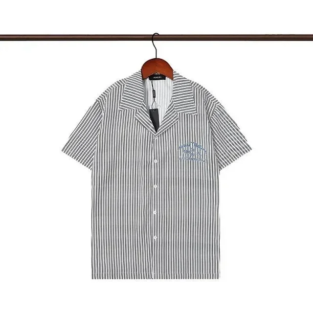 AMIRI Shirts Short-sleeve camp-collar printed product detail image 7