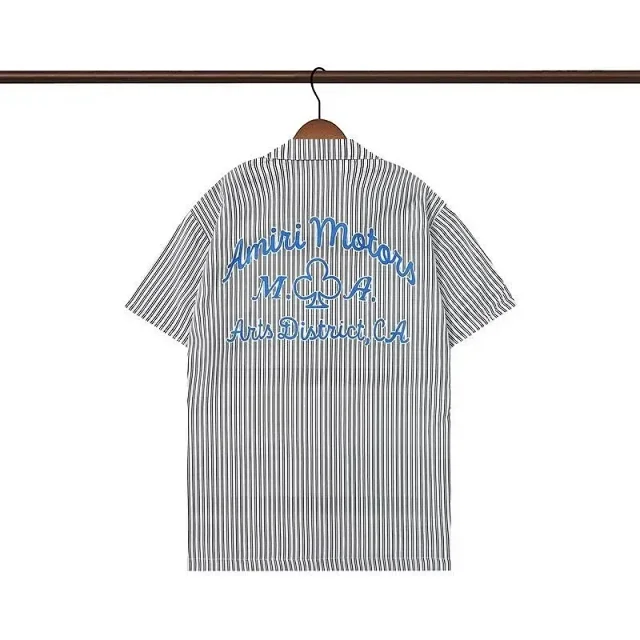 AMIRI Shirts Short-sleeve camp-collar printed product detail image 8