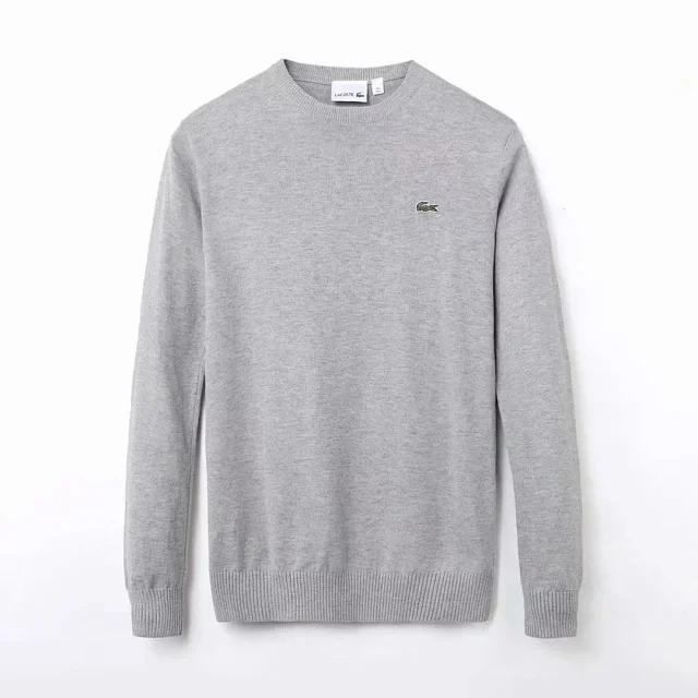 Lacoste Knitwear Crew-Neck Crocodile Logo Knit Sweater product detail image 7