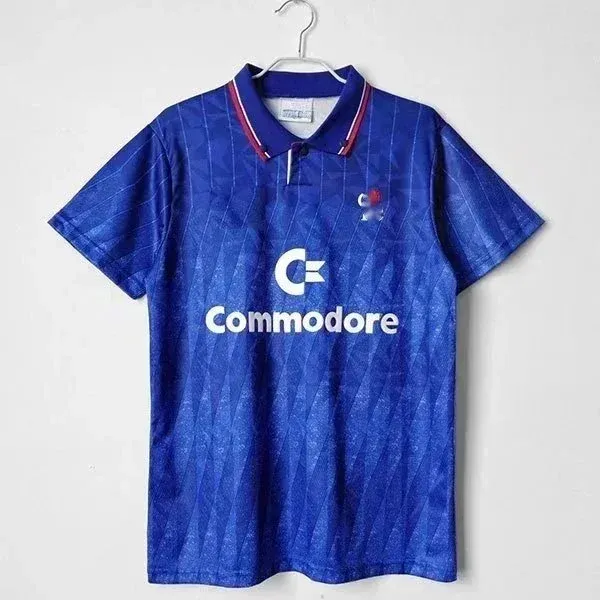Commodore x France National Team 1992 Home Polo Blue - 1