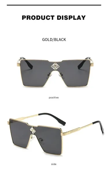 Louis Vuitton Monogram Shield Sunglasses White Frame Black Lens Sunglasses - 4