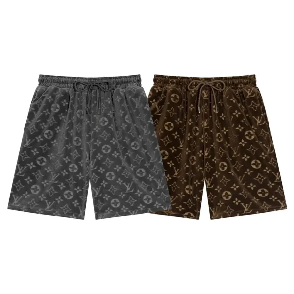 Louis Vuitton Monogram Velvet Shorts Black - 10