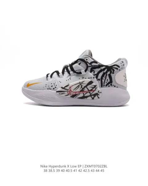 Nike Hyperdunk X Low EP Black/White Galaxy Sneakers - 23